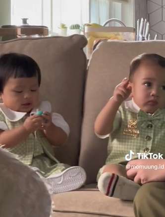 Potret Gemesin Dua Anak Sultan, Rayyanza dan Ameena Syuting Bareng