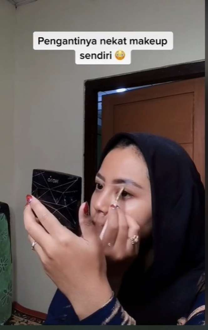 Calon Pengantin Ini Nekat Makeup Sendiri di Hari Bahagianya, Ternyata Hasilnya…