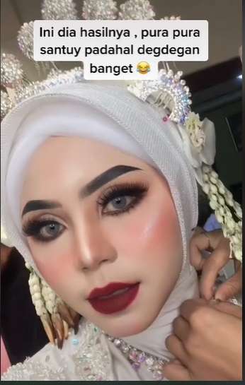 Calon Pengantin Ini Nekat Makeup Sendiri di Hari Bahagianya, Ternyata Hasilnya…