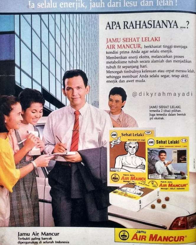 Masih Ingat Model Pria Iklan Jamu Air Mancur? Dulu Jadi Idola Kaum Hawa, Kini Jadi Aktor Legenda Tanah Air!
