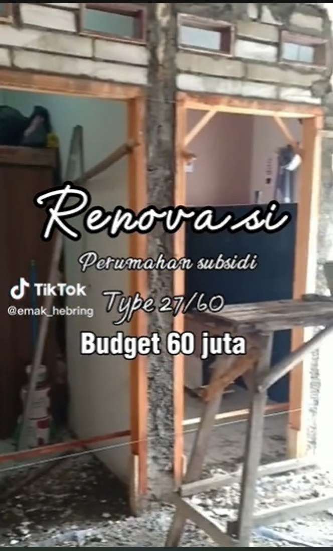 Potret Renovasi Rumah Subsidi Tipe 27 dengan Budget Rp60 Juta, Kini Jadi Super Estetik!