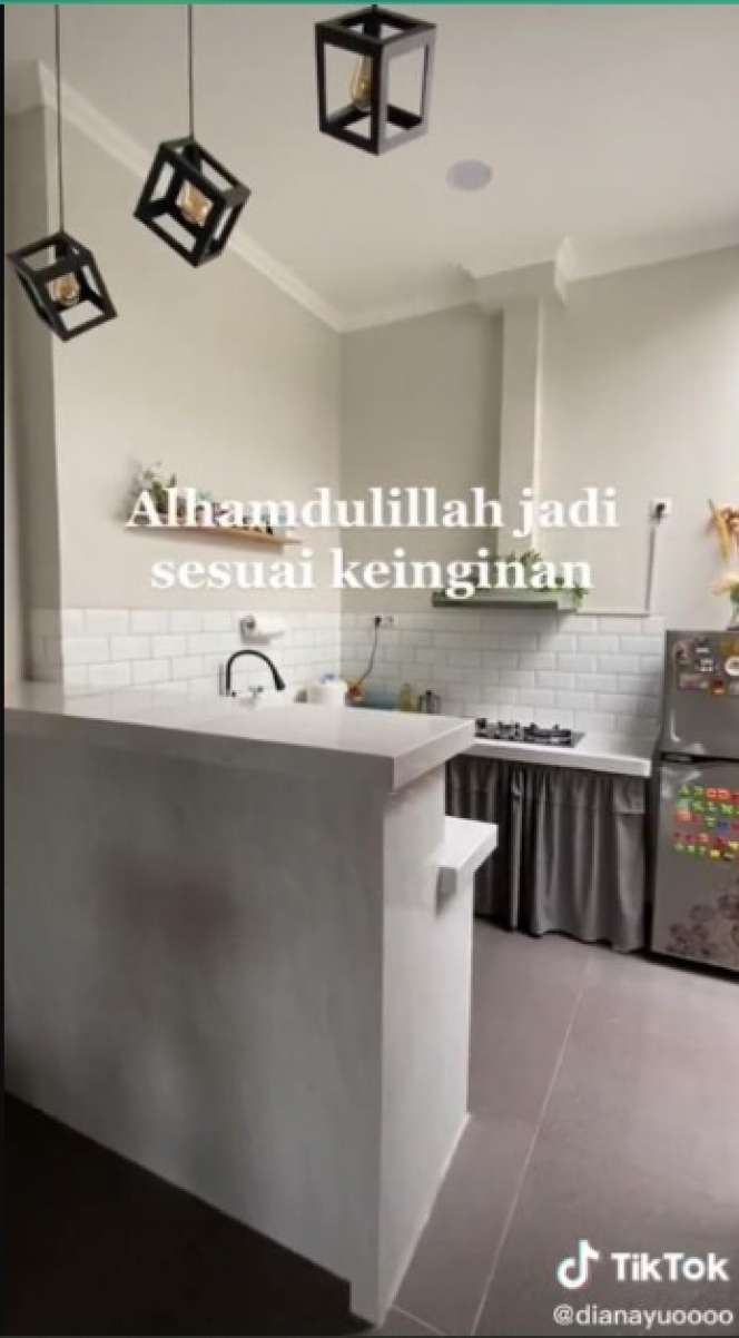 Potret Transformasi Dapur Rumah Subsidi Usai Direnovasi, Budget Rp45 Juta Tapi Hasilnya Bak Kafe Estetik!