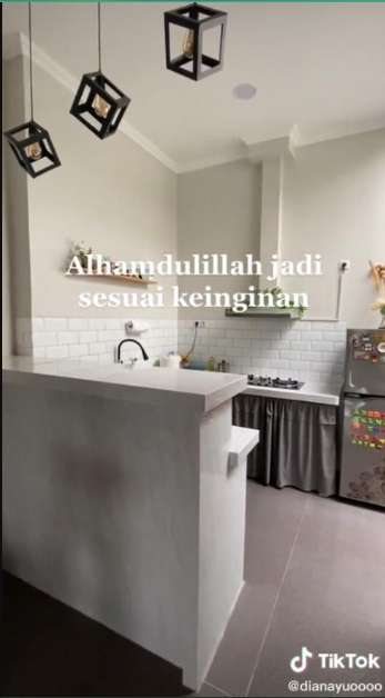 Potret Transformasi Dapur Rumah Subsidi Usai Direnovasi, Budget Rp45 Juta Tapi Hasilnya Bak Kafe Estetik!