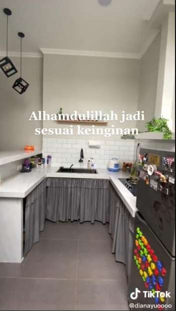 Potret Transformasi Dapur Rumah Subsidi Usai Direnovasi, Budget Rp45 Juta Tapi Hasilnya Bak Kafe Estetik!