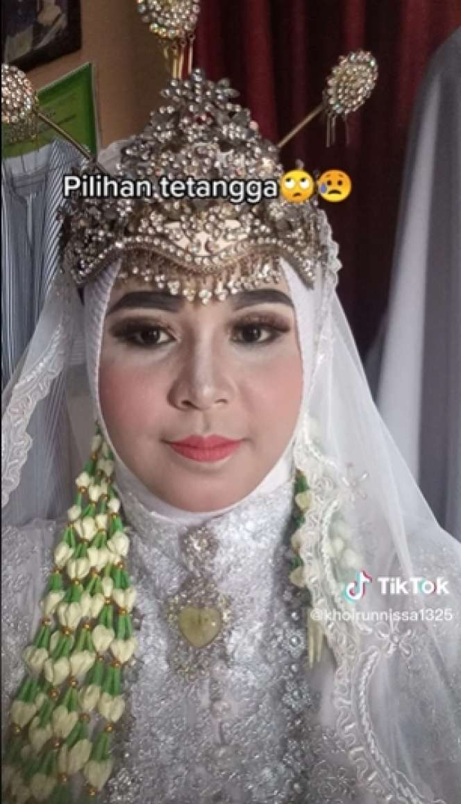 Perbandingan Pengantin Dirias MUA Pilihan Sendiri VS Tetangga, Hasilnya Malah Bikin Trauma
