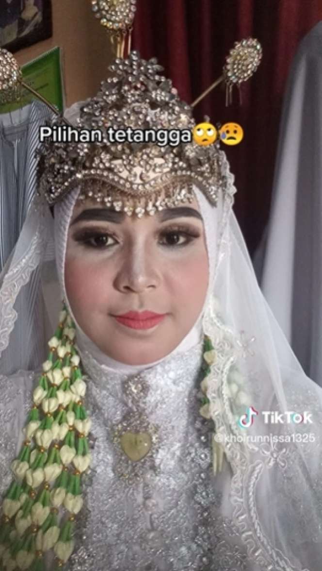 Perbandingan Pengantin Dirias MUA Pilihan Sendiri VS Tetangga, Hasilnya Malah Bikin Trauma