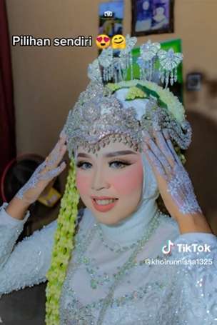 Perbandingan Pengantin Dirias MUA Pilihan Sendiri VS Tetangga, Hasilnya Malah Bikin Trauma