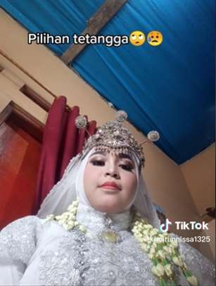 Perbandingan Pengantin Dirias MUA Pilihan Sendiri VS Tetangga, Hasilnya Malah Bikin Trauma