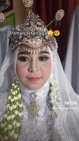Perbandingan Pengantin Dirias MUA Pilihan Sendiri VS Tetangga, Hasilnya Malah Bikin Trauma