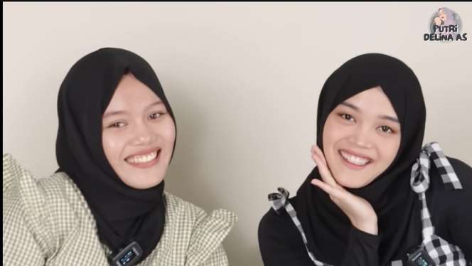 Momen Pertemuan Putri Delina dan Kembaran, Wajahnya Bak Pinang Dibelah Dua, Netizen `Ini Sih Mirip Banget`