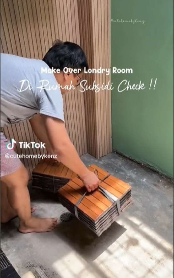 Potret Renovasi Laundry Room di Rumah Subsidi, Hasilnya Jadi Beda Banget, Kini Super Estetik!