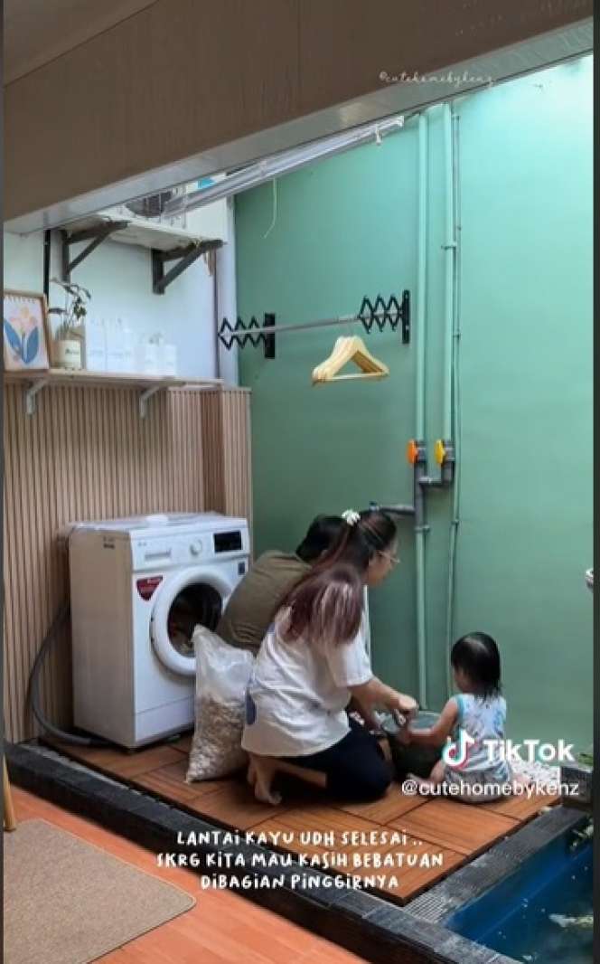 Potret Renovasi Laundry Room di Rumah Subsidi, Hasilnya Jadi Beda Banget, Kini Super Estetik!
