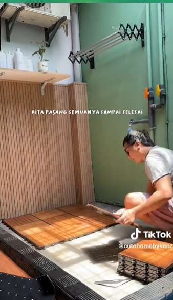 Potret Renovasi Laundry Room di Rumah Subsidi, Hasilnya Jadi Beda Banget, Kini Super Estetik!