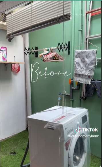 Potret Renovasi Laundry Room di Rumah Subsidi, Hasilnya Jadi Beda Banget, Kini Super Estetik!