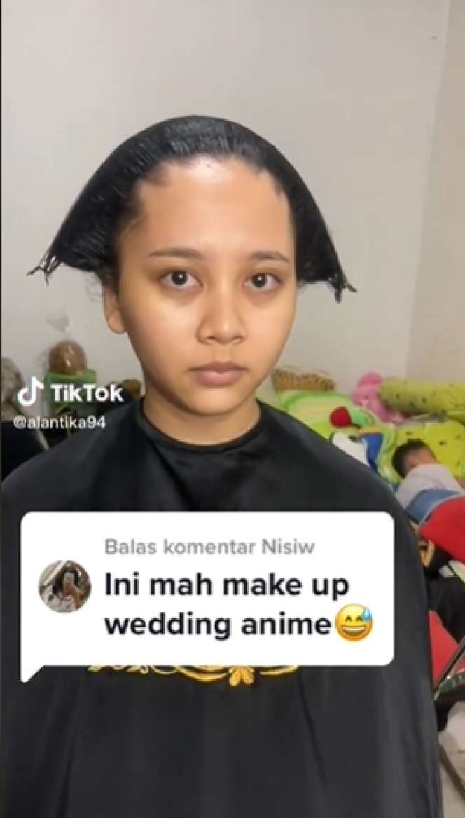 Viral Pengantin Makeupnya Mirip Karakter Anime, Para Tamu Undangan Auto Nggak Kedip!