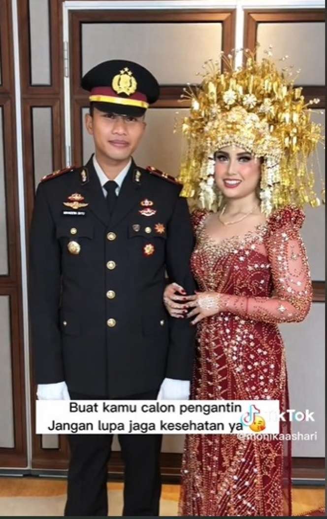 Pengantin Dirias Sambil Tiduran Karena Demam Tinggi, Hasilnya Malah Bikin Syok, Netizen: `Kuat Banget`