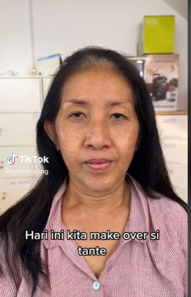 Potret Makeover Tante Jadi Mirip Cici-cici Cantik, MUA Punya Teknik Rahasia, Hasilnya Bikin Melongo!
