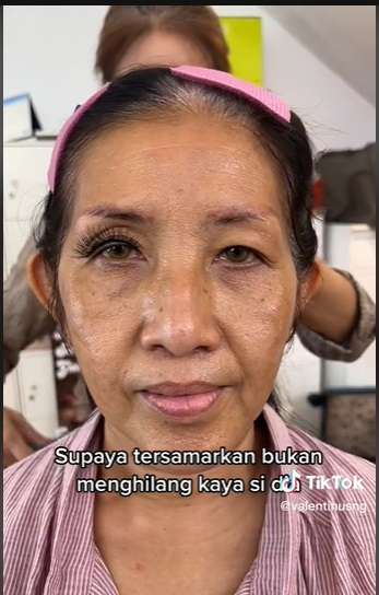 Potret Makeover Tante Jadi Mirip Cici-cici Cantik, MUA Punya Teknik Rahasia, Hasilnya Bikin Melongo!