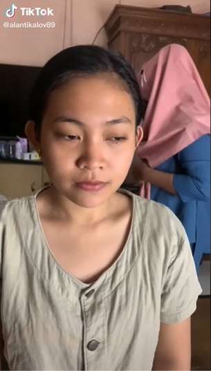 Transformasi Makeup Pengantin yang Viral, Wajah Bak Ditepungin, Hasilnya Mirip Boneka Porselen 