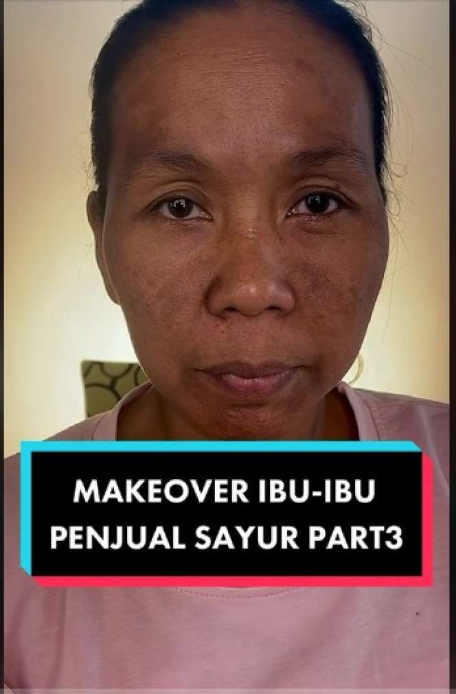 Potret Makeover Ibu Penjual Sayur, Hasilnya Jadi Beda Banget, Bikin Syok!