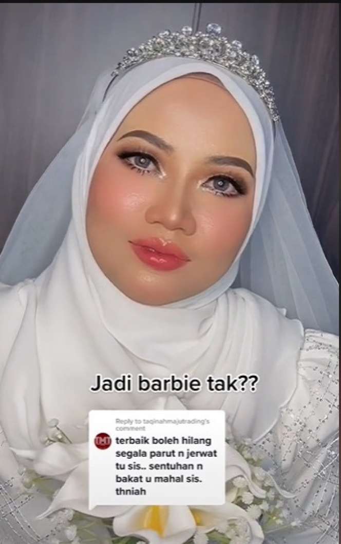 Pengantin Wajah Berjerawat Ini Minta Dirias Ala Barbie, Hasilnya Malah Kayak Gini…