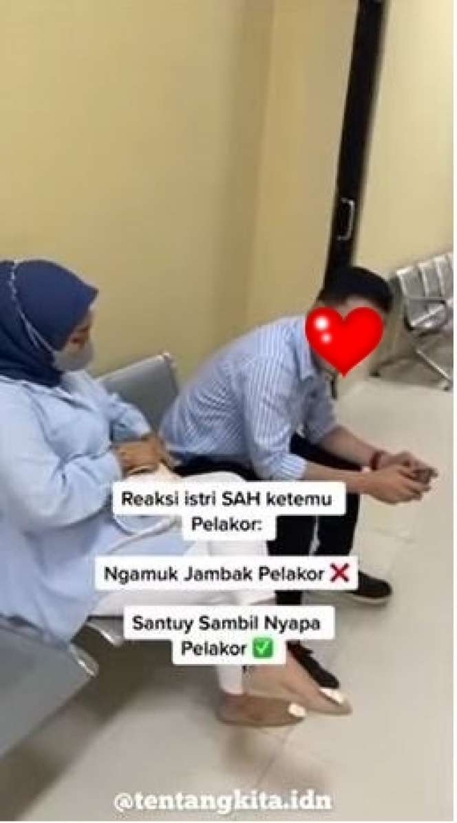 Viral Gaya Santuy Istri Sah Labrak Pelakor yang Dihamili Suaminya, Reaksi Si Pria Bikin Netizen Geram, Ini 7 Potretnya