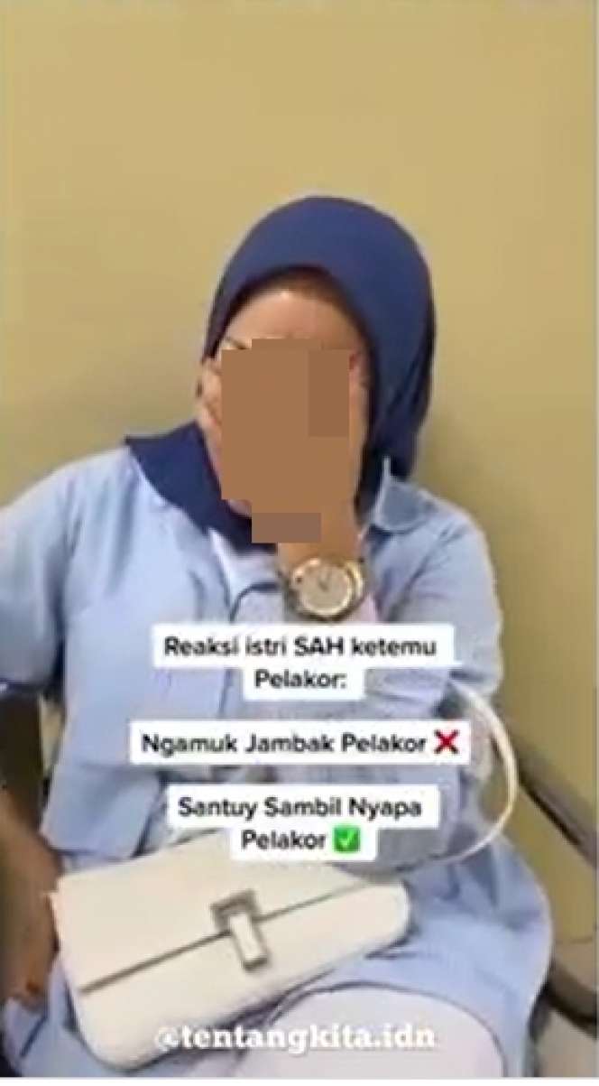 Viral Gaya Santuy Istri Sah Labrak Pelakor yang Dihamili Suaminya, Reaksi Si Pria Bikin Netizen Geram, Ini 7 Potretnya