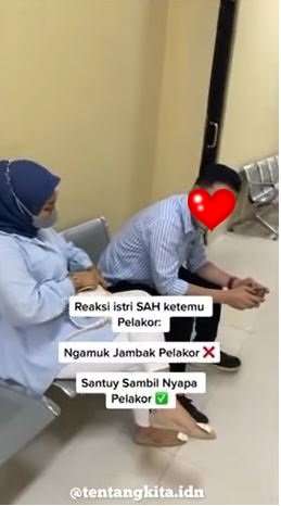 Viral Gaya Santuy Istri Sah Labrak Pelakor yang Dihamili Suaminya, Reaksi Si Pria Bikin Netizen Geram, Ini 7 Potretnya