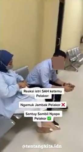 Viral Gaya Santuy Istri Sah Labrak Pelakor yang Dihamili Suaminya, Reaksi Si Pria Bikin Netizen Geram, Ini 7 Potretnya