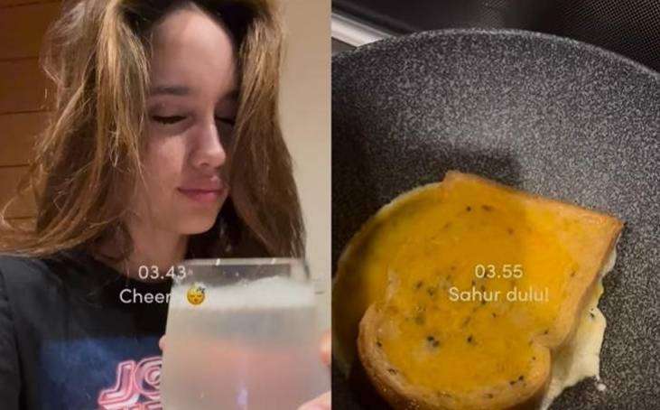 Potret Menu Sahur Para Artis, Makanan Sahur Cinta Laura Bikin Syok: 'Makan Segitu Kok Bisa Nahan Lapar?'