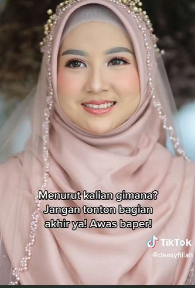 Potret Transformasi Makeup Pengantin Syar`i, Hasilnya Nggak Kalah Stunning, Bikin Adem Lihatnya!