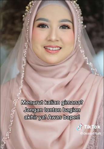 Potret Transformasi Makeup Pengantin Syar`i, Hasilnya Nggak Kalah Stunning, Bikin Adem Lihatnya!