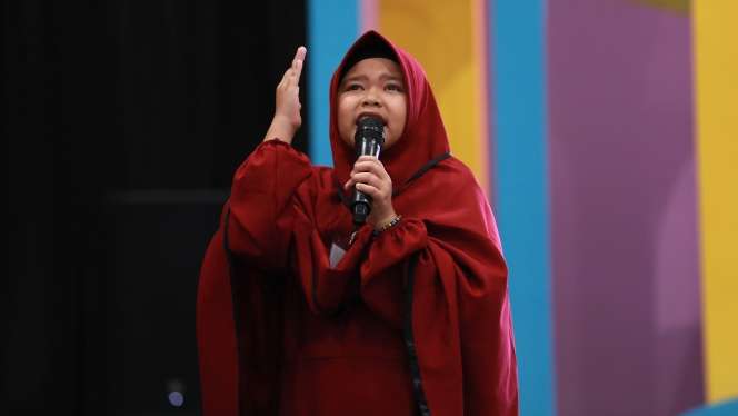 FOTO: Keseruan Kompetisi Da'i Cilik Dream Day Ramadan Fest 2023