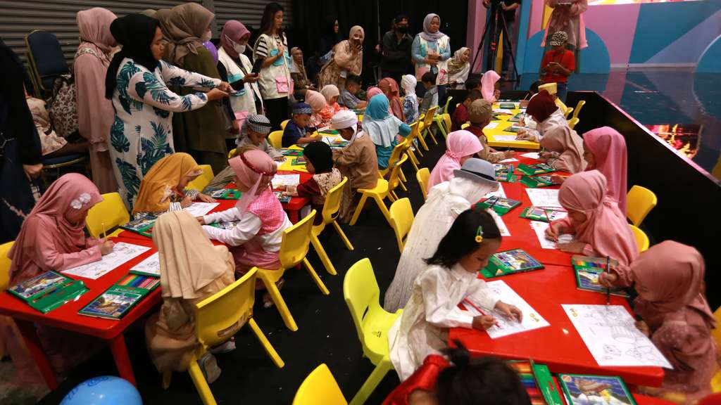 FOTO: Keseruan Coloring Competition My Jelly Wong Coco di Dream Day Ramadan Fest 2023