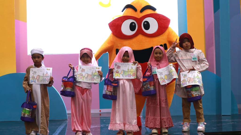 FOTO: Keseruan Coloring Competition My Jelly Wong Coco di Dream Day Ramadan Fest 2023