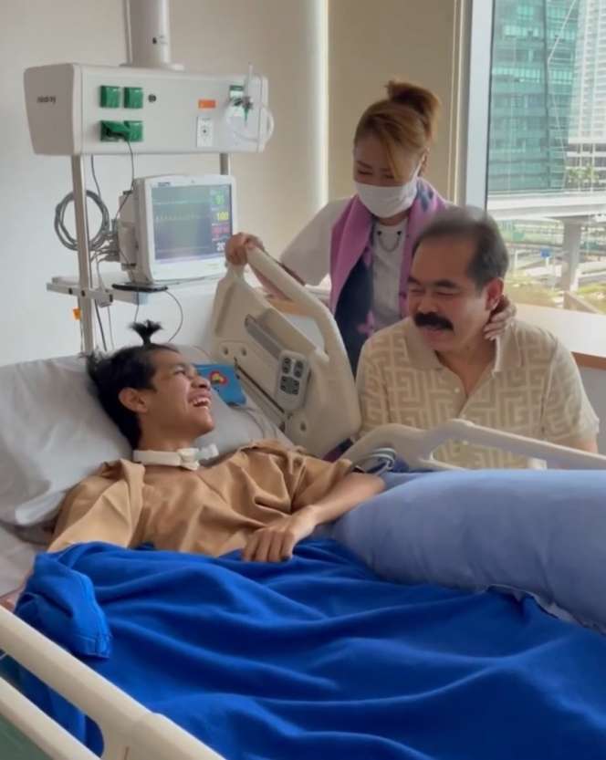8 Potret Haru Inul Daratista Jenguk David Ozora, Senang Bisa Menyentuh Kumis Lebat Mas Adam