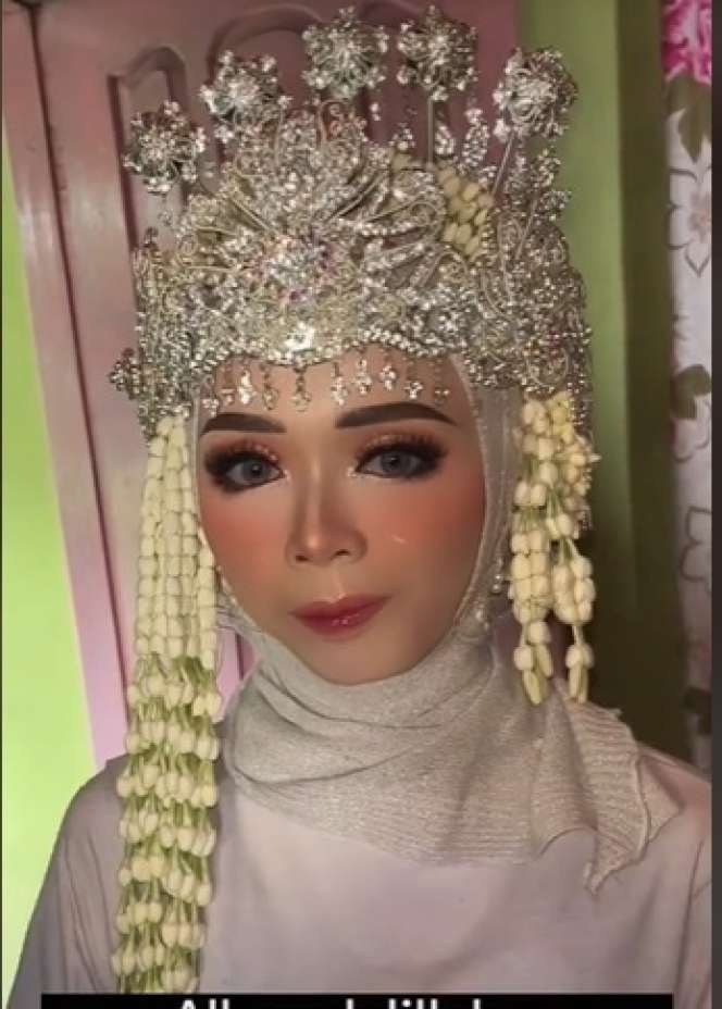 Pengantin Ini Dirias Sambil Tertidur, MUA Pilih Cara Ini, Hasilnya Malah Bikin Salfok!