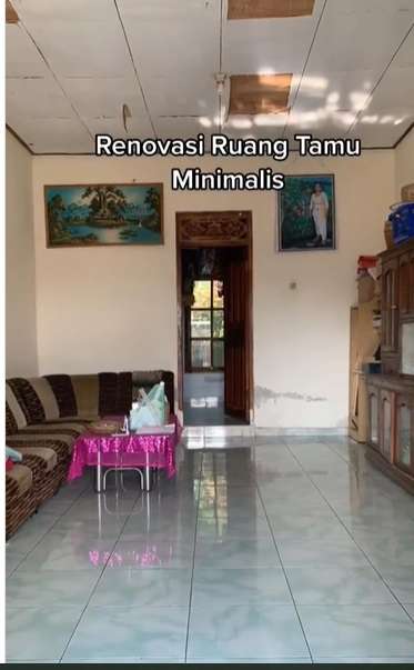 Potret Renovasi Ruang Tamu Minimalis Untuk Persiapan Lebaran, Dulu Sederhana Kini Jadi Super Mewah!