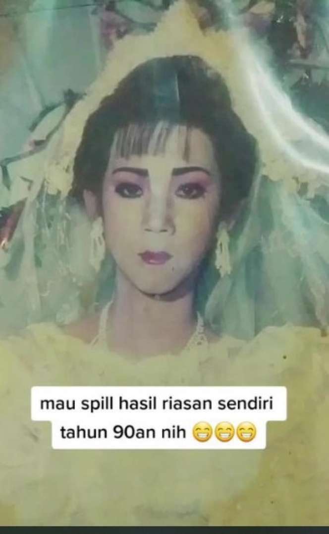 MUA Ini Bagikan Hasil Makeup Pengantin di Era 90-an, Ternyata Beda Banget, Netizen: `Bukannya Kagum Malah Takut`