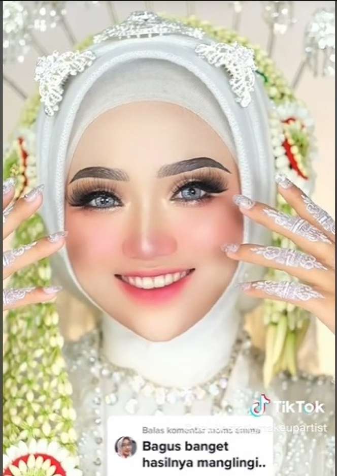 Potret Makeup Pengantin Syar`i Usai Dirias MUA, Hasilnya Bikin Pangling, Auto Banjir Pujian!