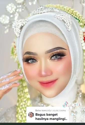 Potret Makeup Pengantin Syar`i Usai Dirias MUA, Hasilnya Bikin Pangling, Auto Banjir Pujian!