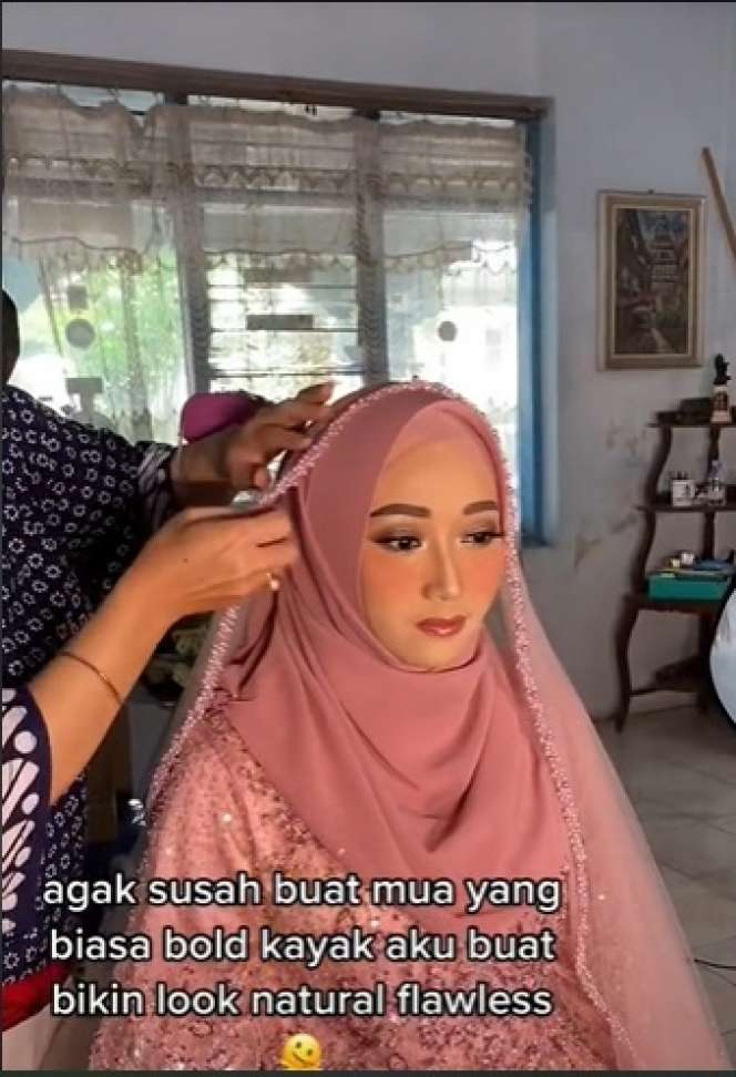 MUA Ini Jawab Tantangan Untuk Rias Pengantin Syar'i, Ternyata Begini Hasil Akhirnya…
