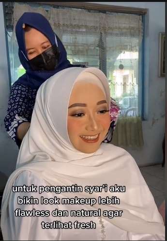 MUA Ini Jawab Tantangan Untuk Rias Pengantin Syar'i, Ternyata Begini Hasil Akhirnya…