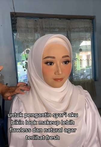 MUA Ini Jawab Tantangan Untuk Rias Pengantin Syar'i, Ternyata Begini Hasil Akhirnya…