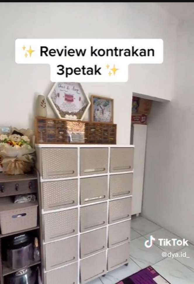 Potret Rumah Kontrakan Hanya 3 Petak, Terlihat Kecil Tapi Isi Dalamnya Super Lengkap!
