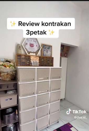 Potret Rumah Kontrakan Hanya 3 Petak, Terlihat Kecil Tapi Isi Dalamnya Super Lengkap!