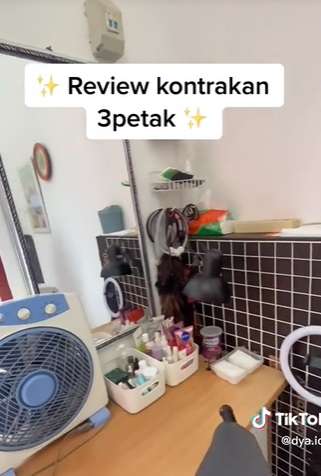 Potret Rumah Kontrakan Hanya 3 Petak, Terlihat Kecil Tapi Isi Dalamnya Super Lengkap!