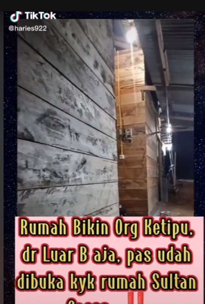 Potret Rumah Anti Sombong, Dari Luar Bak Gubuk Papan, Masuk ke Dalam Bikin Melongo, Auto Ketipu!