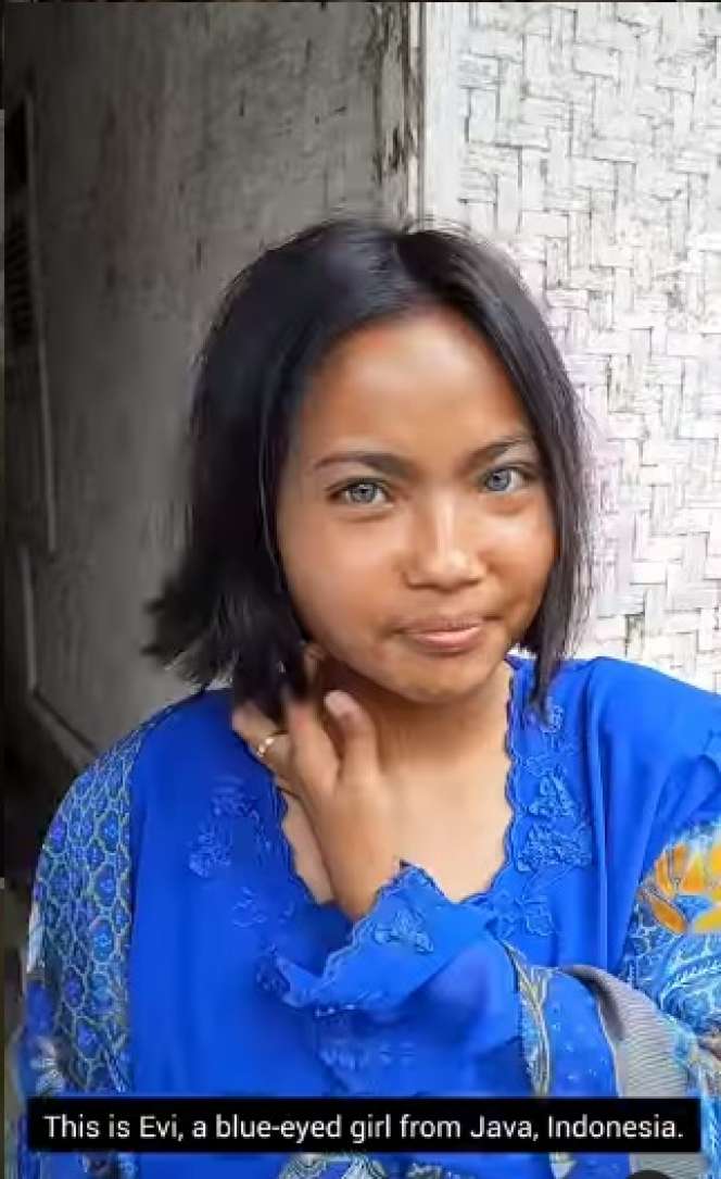 Potret Evi Gadis Bermata Biru di Jawa Barat, Curi Perhatian Fotografer Prancis, Ternyata Warisan Nenek Buyut!