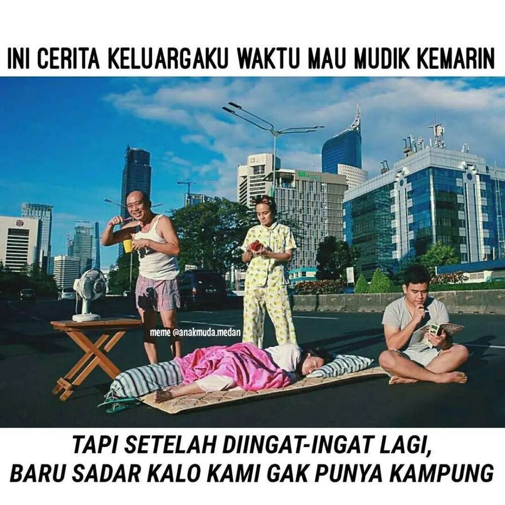 13 Meme Kocak Tentang Mudik Lebaran Ini Bikin Terpingkal-Pingkal, Auto Rindu Kampung!